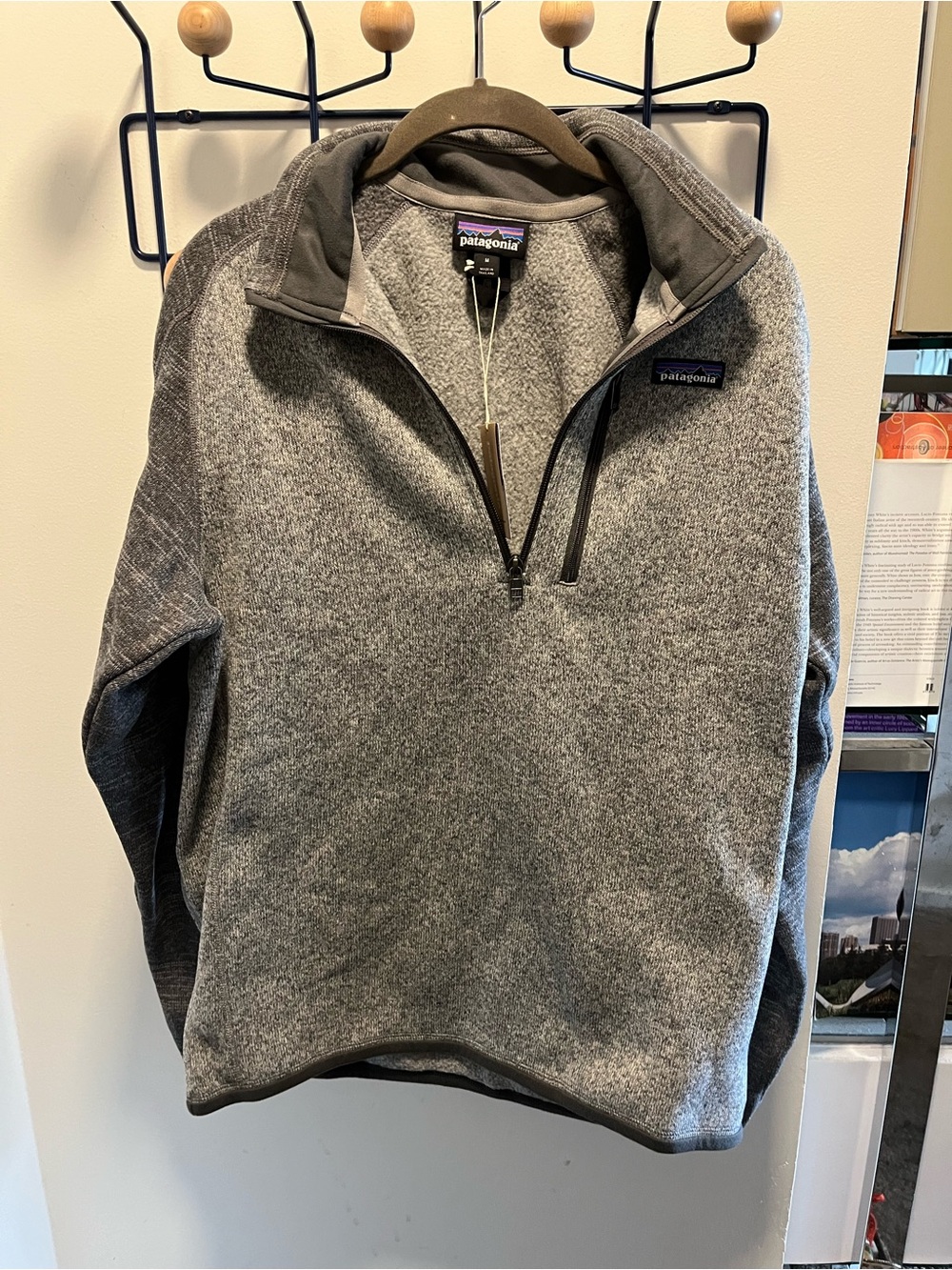 Patagonia Men's Gray 1/4-Zip Fleece Pullover NWT
